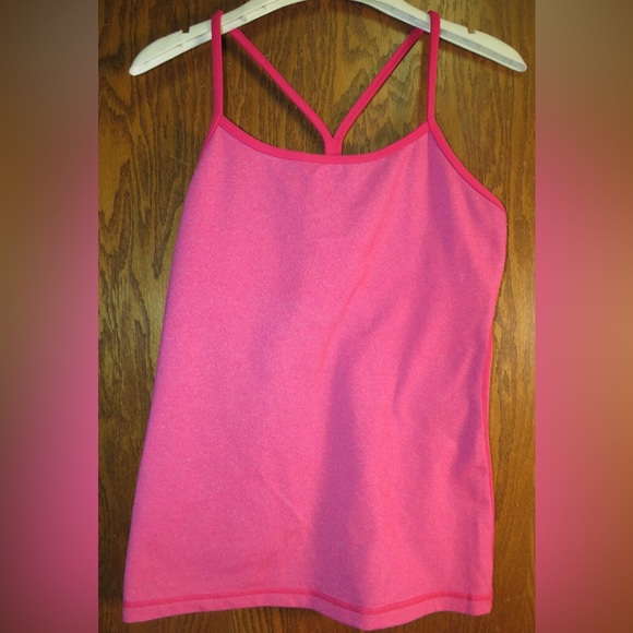 Power Y Tank- Heathered Senorita Pink - Picture 1 of 1